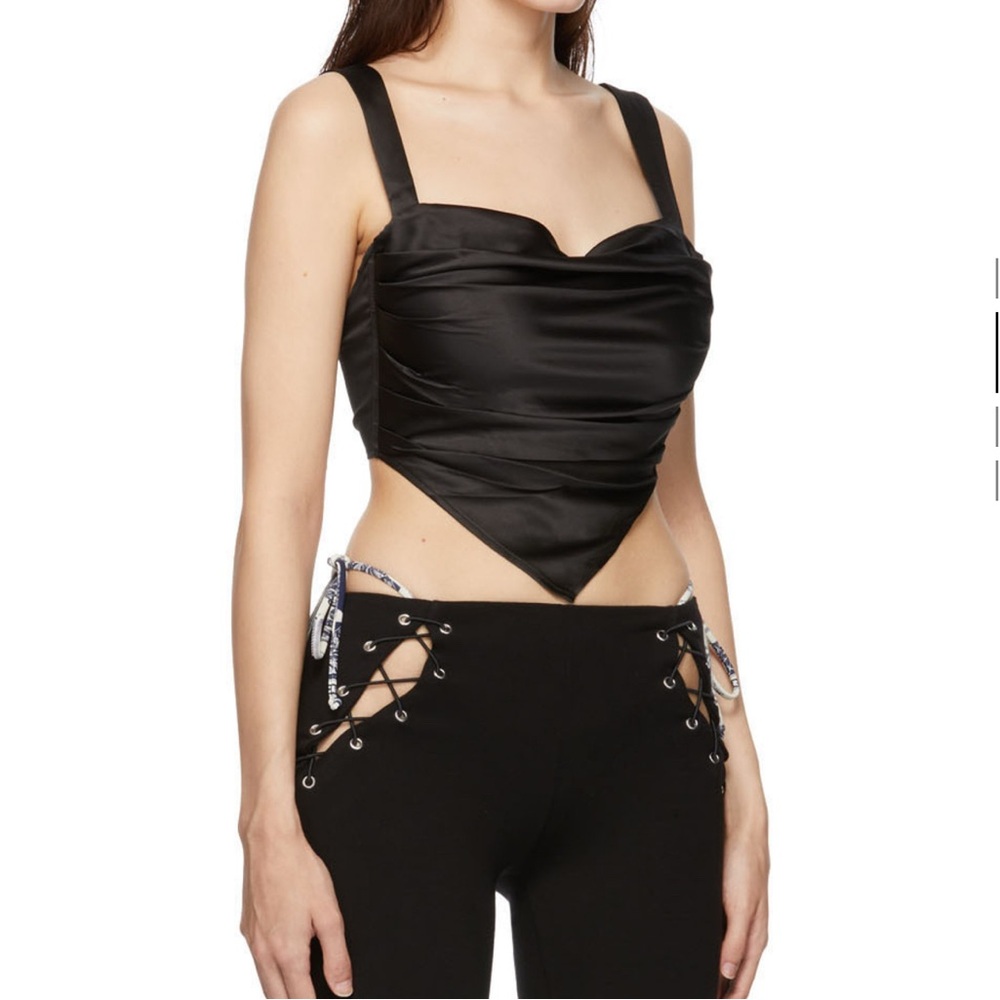 MIAOU Satin Tie Tope